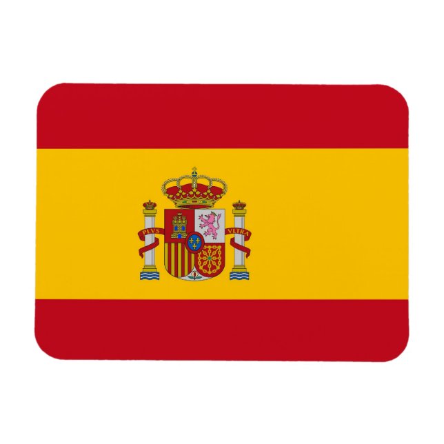 Imán flexible patriótico con bandera de España (Horizontal)