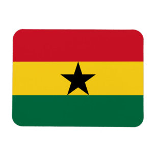 Imán flexible patriótico con bandera de Ghana