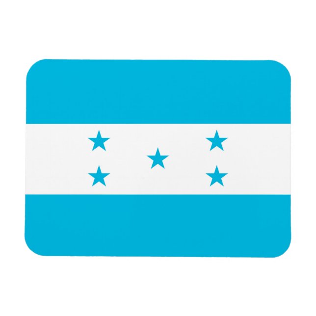 Imán flexible patriótico con bandera de Honduras (Horizontal)
