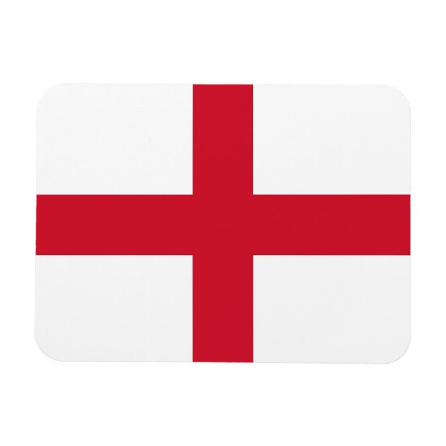 Imán flexible patriótico con bandera de Inglaterra (Horizontal)