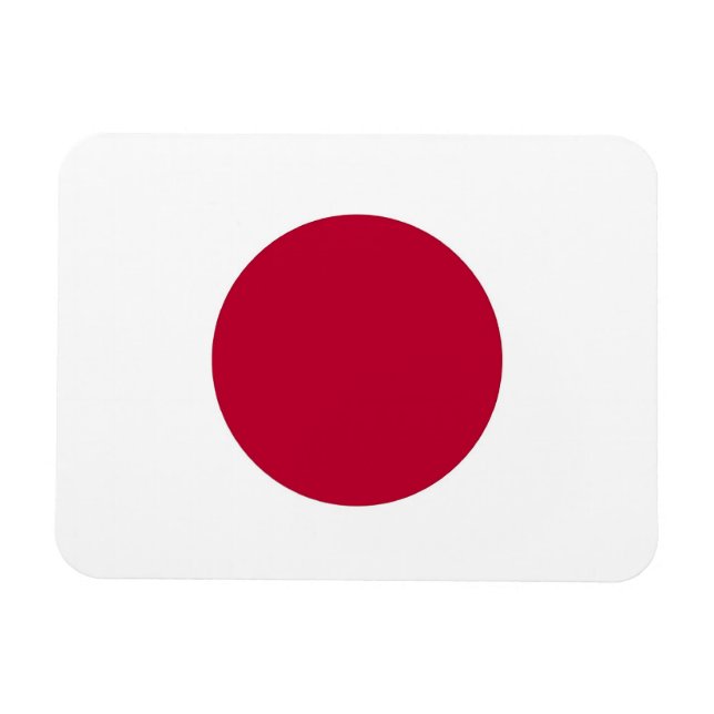 Imán flexible patriótico con bandera de Japón (Horizontal)