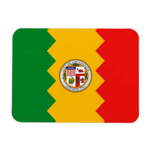 Imán flexible patriótico con bandera de Los Ángele