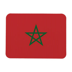 Imán flexible patriótico con bandera de Marruecos