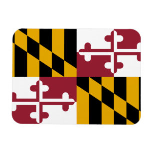 Imán flexible patriótico con bandera de Maryland