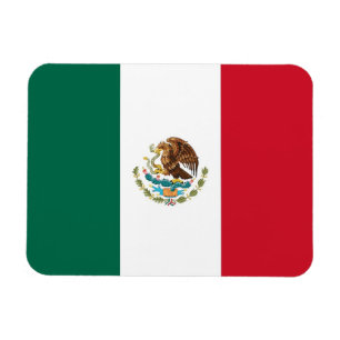 Imán flexible patriótico con bandera de México