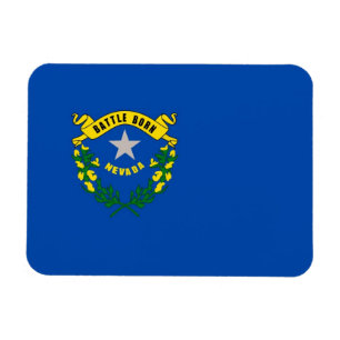 Imán flexible patriótico con bandera de Nevada