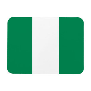 Imán flexible patriótico con bandera de Nigeria