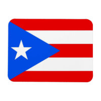 Imán flexible patriótico con bandera de Puerto Ric
