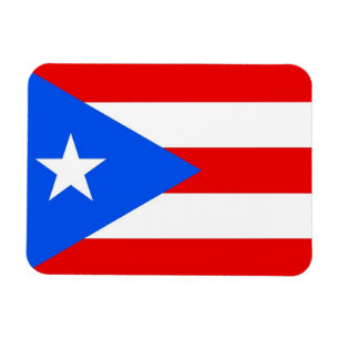 Imán flexible patriótico con bandera de Puerto Ric