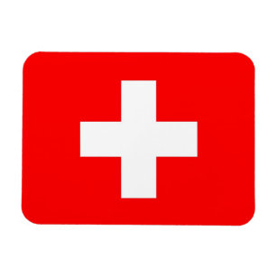 Imán flexible patriótico con bandera de Suiza