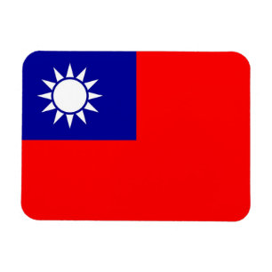 Imán flexible patriótico con bandera de Taiwán