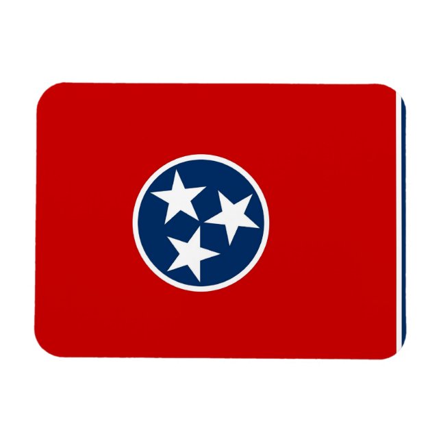 Imán flexible patriótico con bandera de Tennessee (Horizontal)