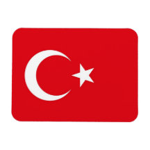 Imán flexible patriótico con bandera de Turquía