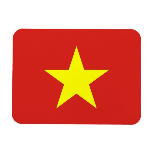 Imán flexible patriótico con bandera de Vietnam (Horizontal)