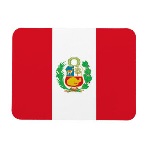 Imán flexible patriótico con bandera del Perú