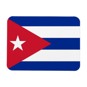 Imán flexible patriótico con la bandera de Cuba