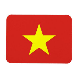 Imán flexible patriótico con la bandera de Vietnam