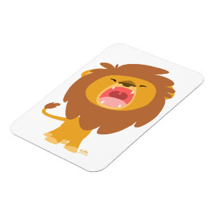 Imán flexible Personalizado de leones con gran fue
