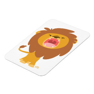 Imán flexible Personalizado de leones con gran fue