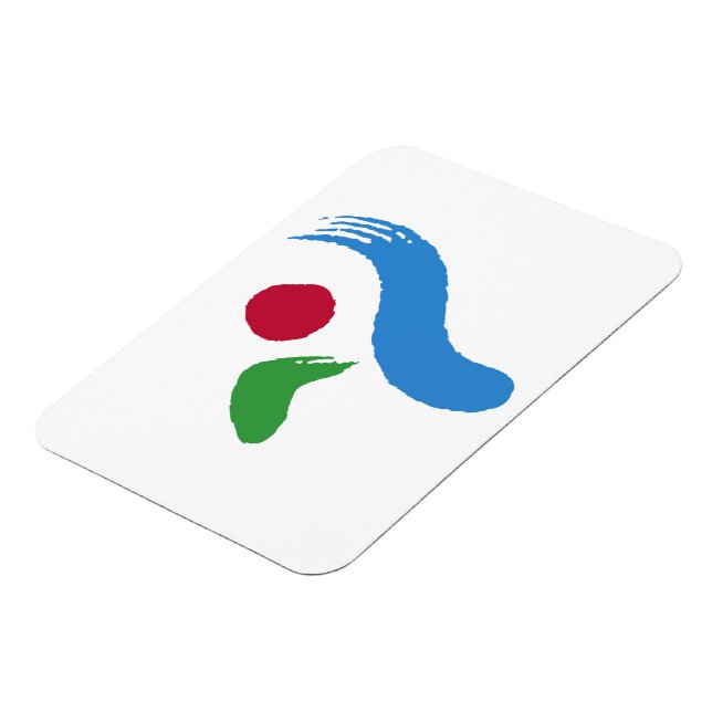 Imán Flexible photo magnet with flag of Seoul (Lado Izquierdo)