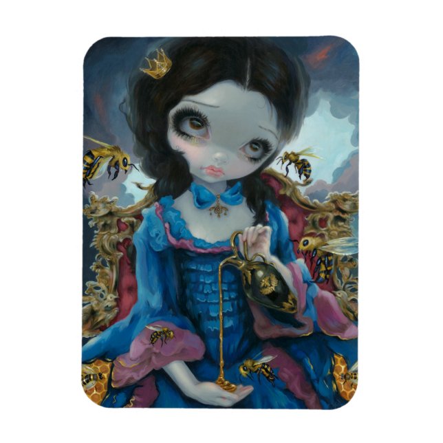 Imán flexible "Reina de abejas" (Vertical)