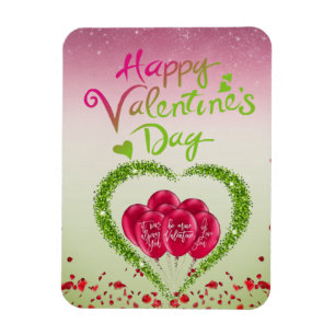 Imán flexible San Valentín con corazón