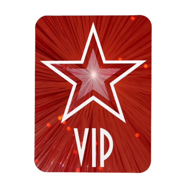 Imán flexible 'VIP' de Estrella Roja (Vertical)
