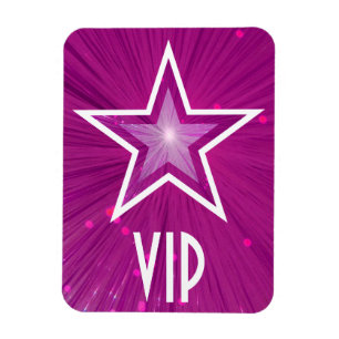Imán flexible 'VIP' de estrella rosa