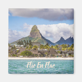 Imán Flic en flac Mauritius beach Souvenir