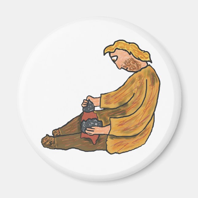 Imán Flint Knapping (Frente)