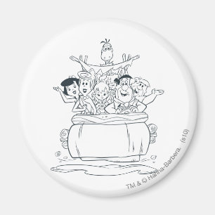 Imán Flintstones Families1