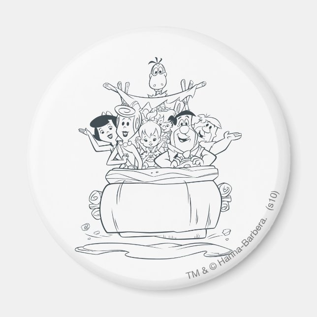 Imán Flintstones Families1 (Frente)