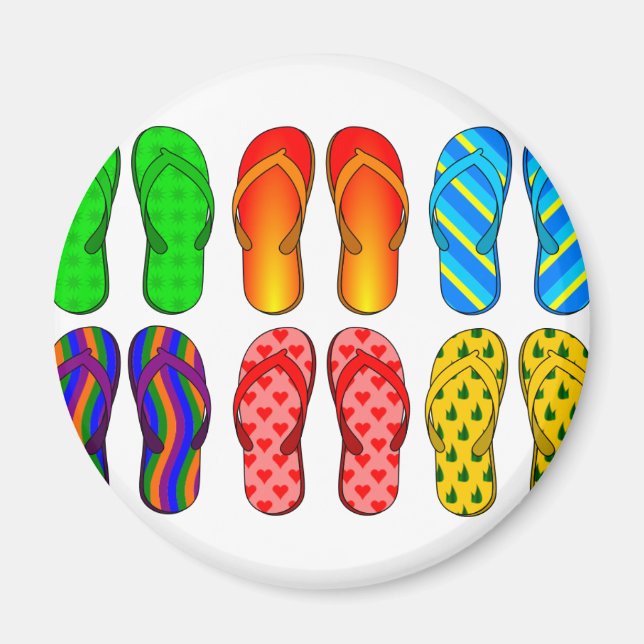 Imán Flip Flops (Frente)