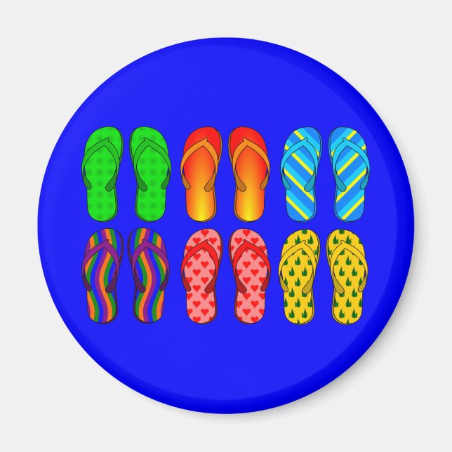 Imán Flip Flops Galore (Frente)
