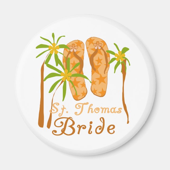 Imán Flip Flops St Thomas Bride (Frente)