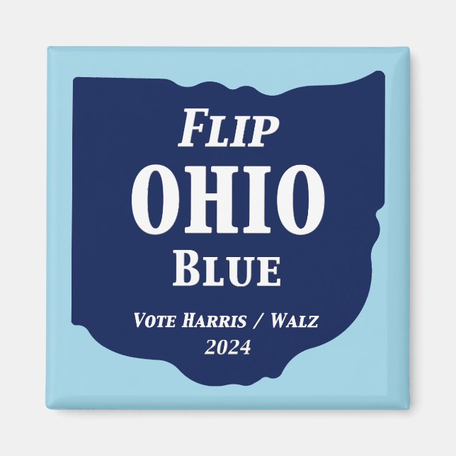 Imán Flip Ohio Blue en 2024 (Frente)