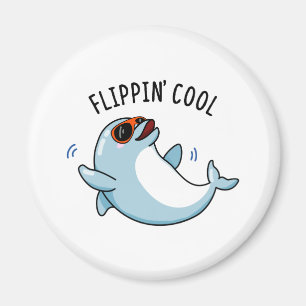 Imán Flippin Guay Funny Dolphin Pun