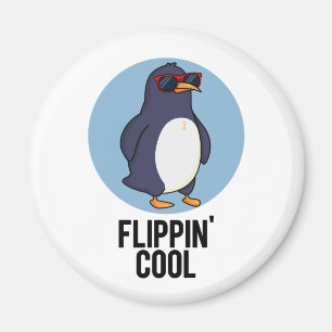 Imán Flippin Guay Funny Penguin Pun