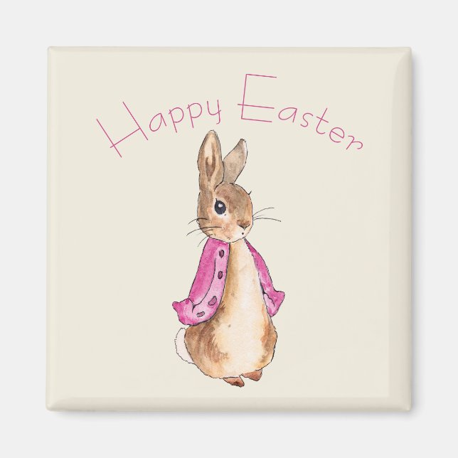 Imán Flopsy conejo conejo de Pascua (Frente)