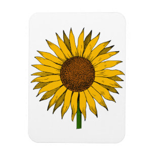 Imán Flor amarillo girasol