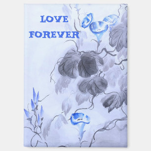 Imán Flor azul