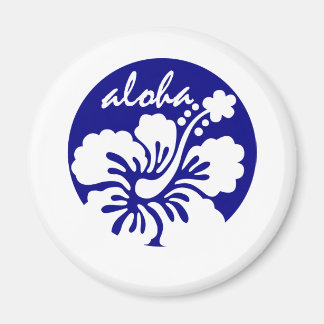 Imán flor azul hawaiana