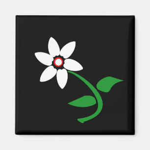 Imán Flor blanca