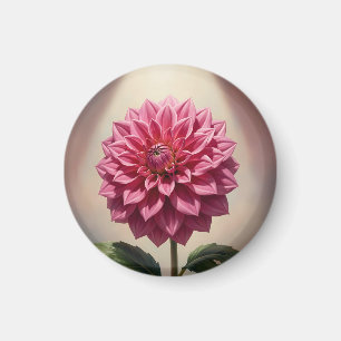 Imán Flor Botánica de Dalia Rosa