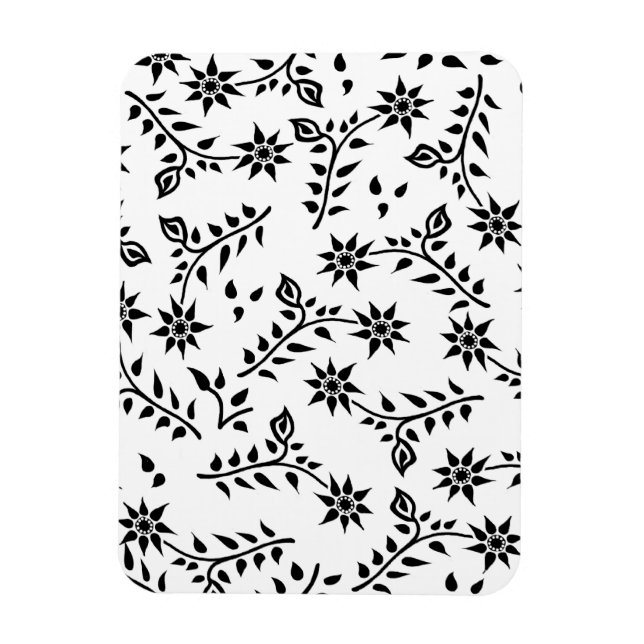 Imán Flor, Bud & Leaf (Vertical)