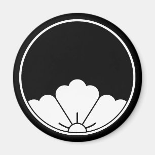 Imán Flor china rómbica vista por mirilla en hilo