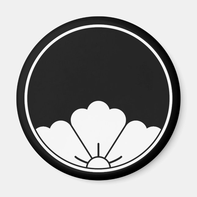 Imán Flor chinesa rombica con vista peephole en el esti (Frente)