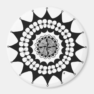 Imán Flor Crown Zen Mandala