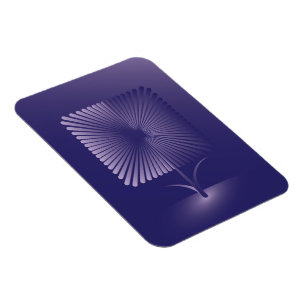 Imán Flor cuadrada violeta