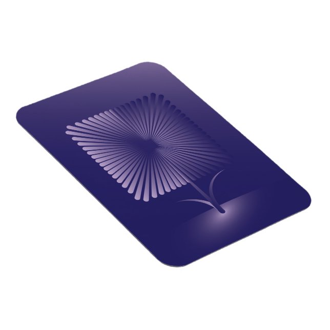 Imán Flor cuadrada violeta (Lado Derecho)